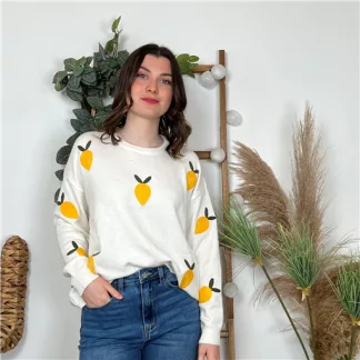 Pull Version Féminin Kumquat Écru