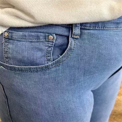 N598- Jean coupe Slim Voggo (T42-T50) (denim clair) – Image 6