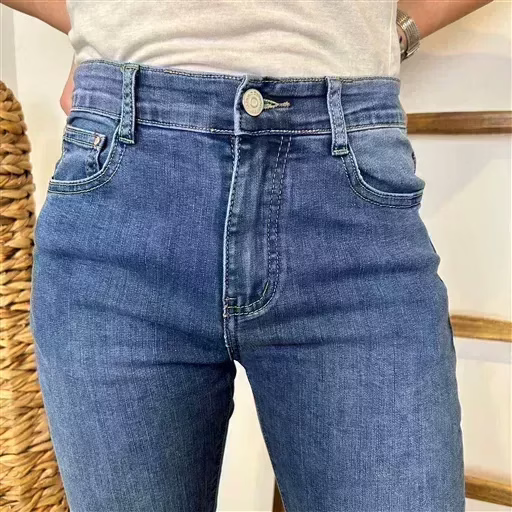 M989- Jean 7/8ème Voggo (T36-T44) (denim foncé) – Image 5