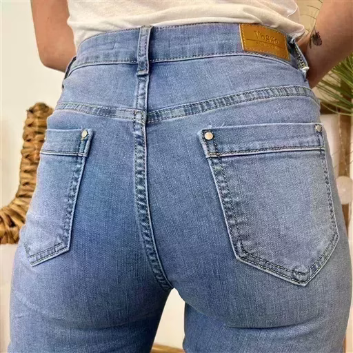 N277- Jean Slim (T36-T44) (denim clair) – Image 6