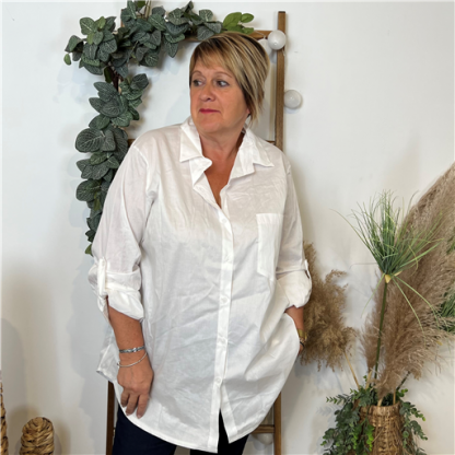 Chemise Été Coton Blanche