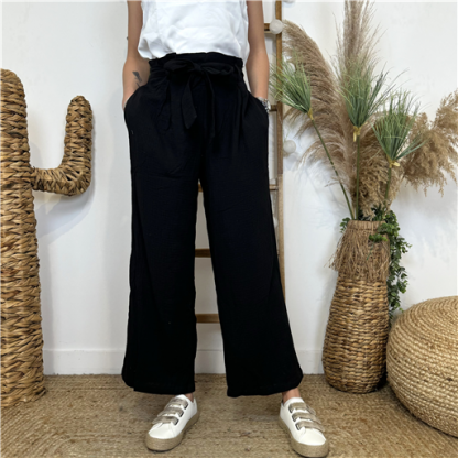 Pantalon en Coton ByOne Noir