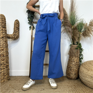 Pantalon en Coton ByOne Royal