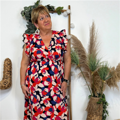 Robe Longue ZOne Fleur Multicolore