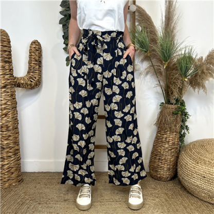 Pantalon Palazzo ByOne Estival Marine