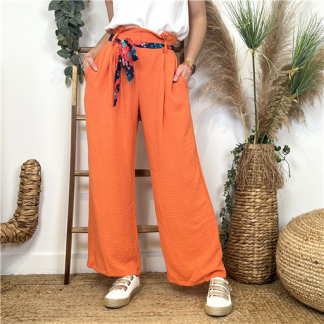 Pantalon Maëlle Uni Orange