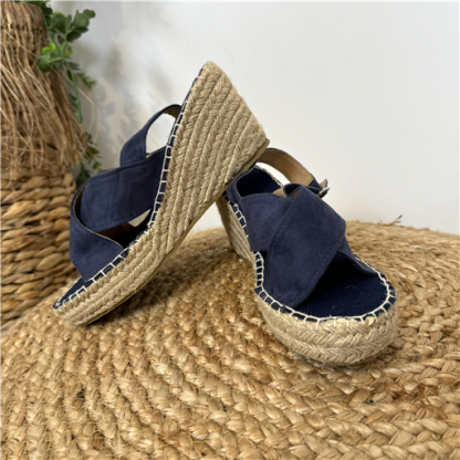 Espadrilles Compensées Marines