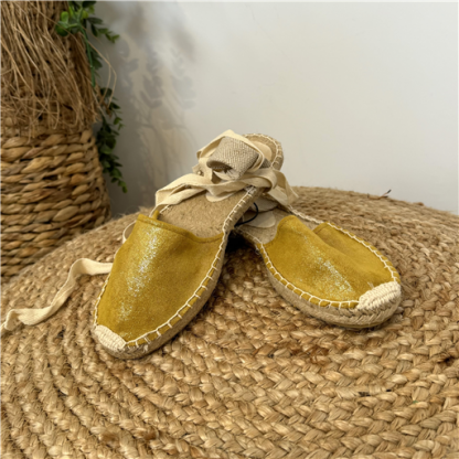 Espadrilles Moutarde à Nouer