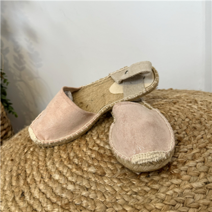 Espadrilles Rose Pâle à Nouer