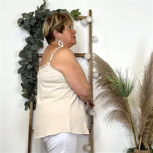 Z142- Débardeur Christy (T44-T52) (beige) – Image 6