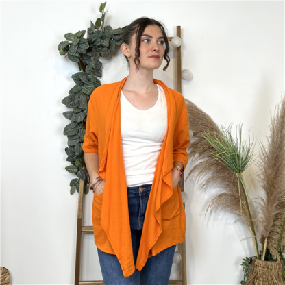 L351- Veste Estivale (Tu) (orange)