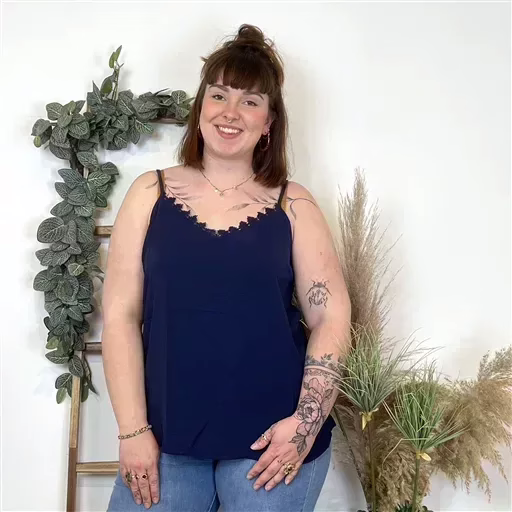 Z142- Débardeur Christy (T44-T52) (marine) – Image 2