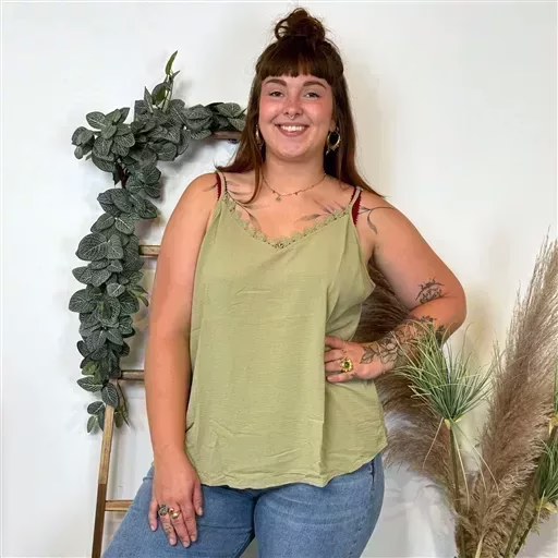 Z142- Débardeur Christy (T44-T52) (kaki) – Image 3