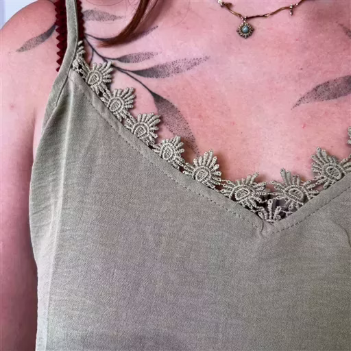 Z142- Débardeur Christy (T44-T52) (kaki) – Image 6