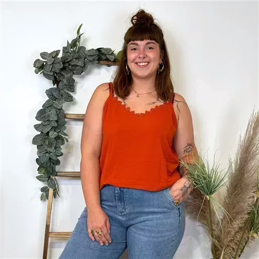 Z142- Débardeur Christy (T44-T52) (rouille) – Image 3