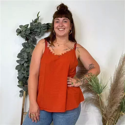 Z142- Débardeur Christy (T44-T52) (rouille) – Image 4