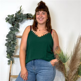 K996- Débardeur Christy (T44-T52) (vert sapin)