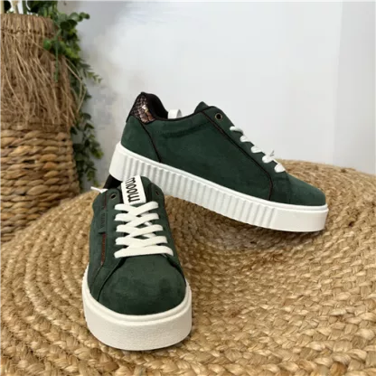 R453- Basket Moow Creepers (T36-T41) (vert sapin)