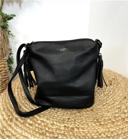 P477- Sac sceau Flora & Co (noir)