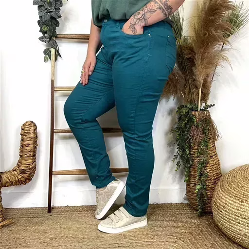 O148- Jean Slim Voggo (bleu canard) – Image 3