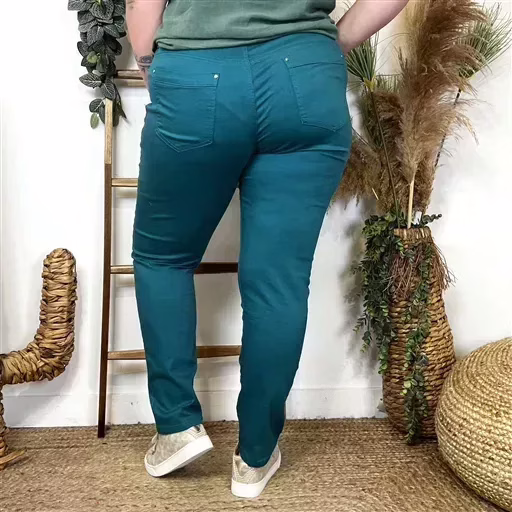 O148- Jean Slim Voggo (bleu canard) – Image 4