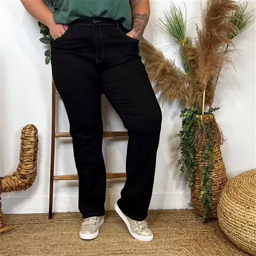 O169- Jean Droit Voggo (T42-T52) (noir) – Image 3