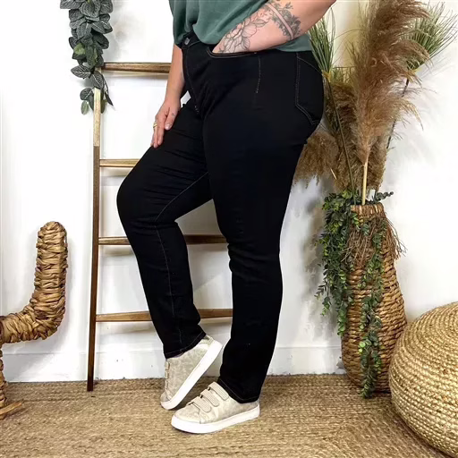 O159- Jean Slim Voggo (T42-T52) (noir) – Image 3