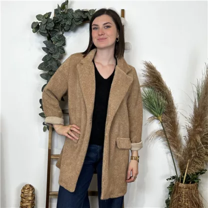 K805- Veste Demi-Saison (Tu) 🇮🇹 (camel)