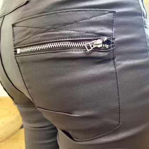 P068- Jean Enduit Melly&Co fourré (T34-T42) (marron) – Image 9