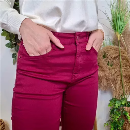 O154- Jean Slim (T34-T44) (fuchsia) – Image 6