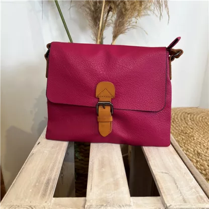 P520- Grande Pochette Flora.and.Co (fuchsia)