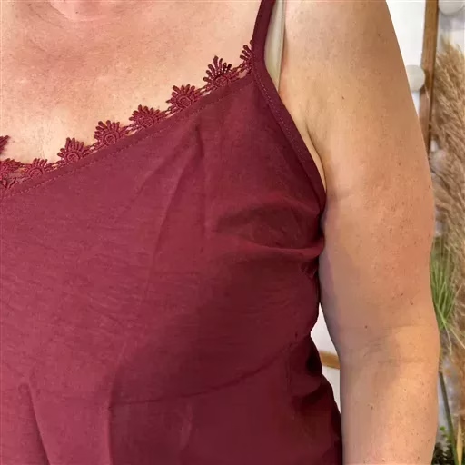 Z142- Débardeur Christy (T44-T52) (bordeaux) – Image 5