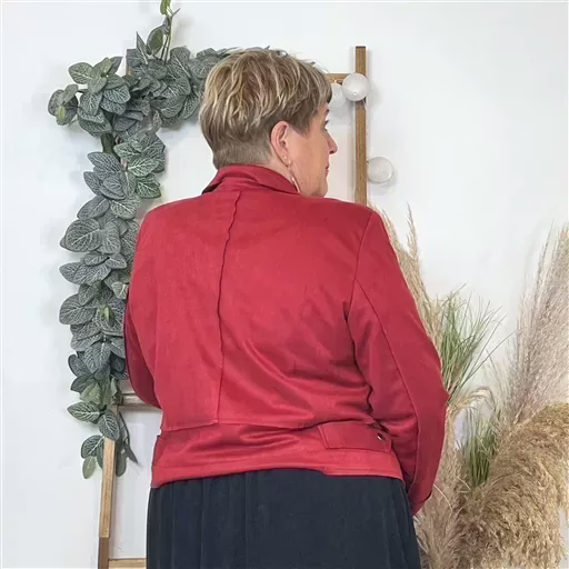 K121. Perfecto Suédine "Jolies Formes" (T42-T48) 🇮🇹 (bordeaux) – Image 3