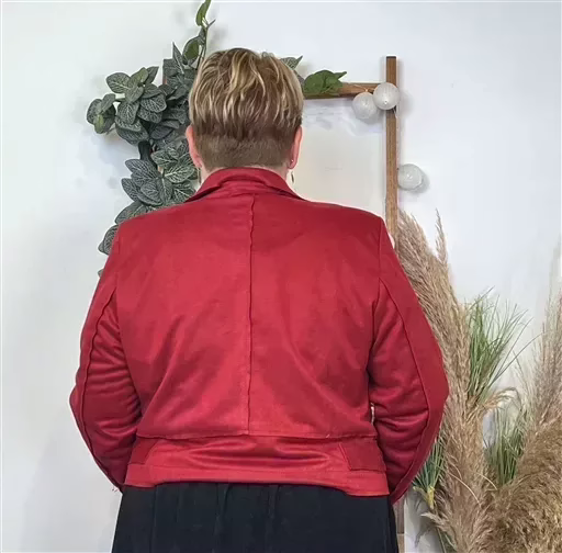 K121. Perfecto Suédine "Jolies Formes" (T42-T48) 🇮🇹 (bordeaux) – Image 5