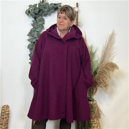 K774- Manteau Bouclette (Gt) 🇮🇹 (violet)