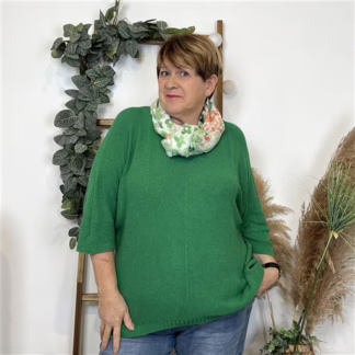 K993- Pull Nid d'Abeille (Gt) 🇮🇹 (vert brésil)