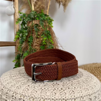 Ceinture élastiquée (marron)