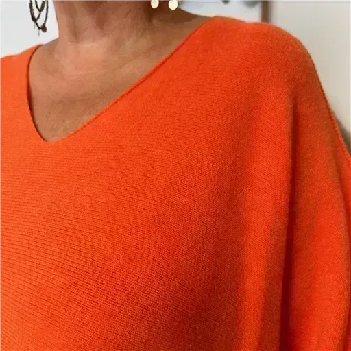 Z125- Pull loose Crop-Top (Gt) 🇮🇹 (orange) – Image 3