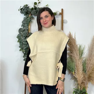 K633- Pull Noeud (Tu) (beige)