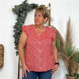 L502- Top By One Liberty (T40-T48) (rouge)