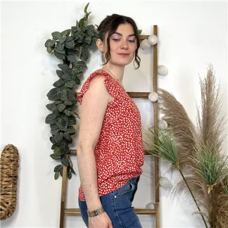 L042- Top By One Liberty (T36-T40) (rouge)