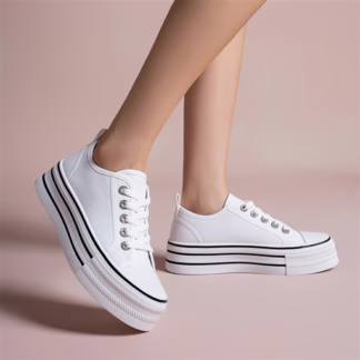 R430- Tennis Plateforme (T36-T42) (blanc)