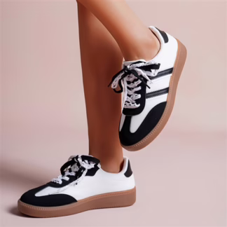 R429- Tennis Basse dentelle (T36-T41) (blanc)