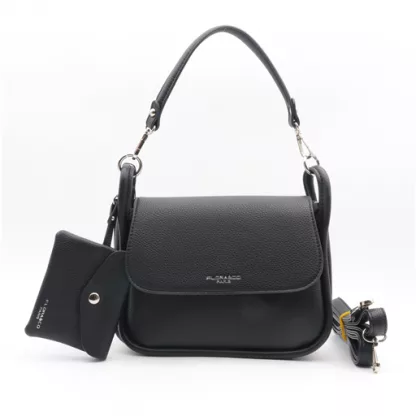 P438- Sac Rabat & Pochette (noir)