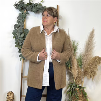 K594- Veste d'interieur ouverte 🇮🇹 (camel)