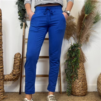 L810- Jogg 2 poches zippées 🇮🇹 (bleu royal)