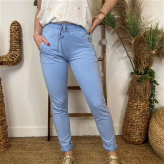 L810- Jogg 2 poches zippées 🇮🇹 (bleu indigo)