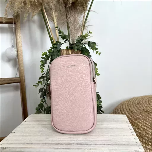 P535- Pochette Téléphone Flora & Co (rose pâle)