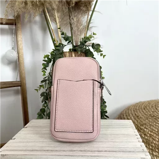 P420- Pochette Téléphone Flora & Co (rose pâle) – Image 4