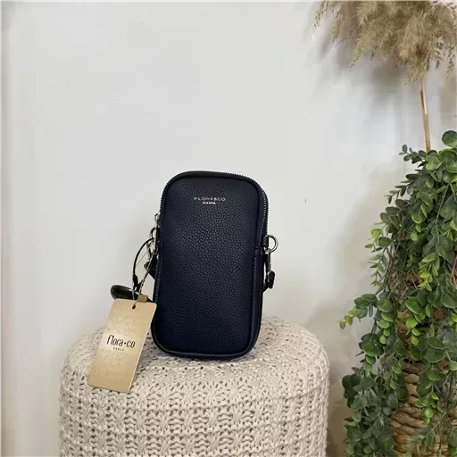 P535- Pochette Téléphone Flora & Co (marine)